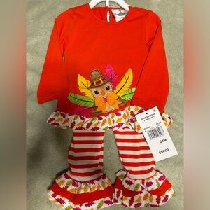 24 mo. Rare Edition Adorable Thanksgiving outfit. NWT